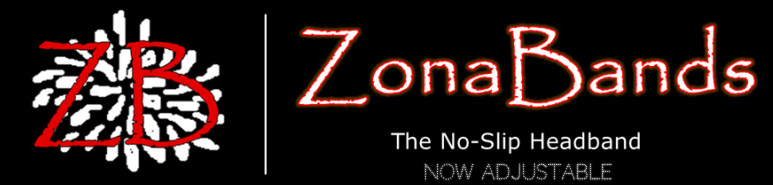 ZonaBands -  The No-Slip Adjustable Headband!